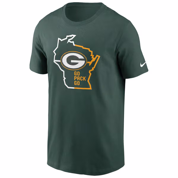 Green Bay Packers Local Phrase Nike Essential NFL T-Shirt view 1