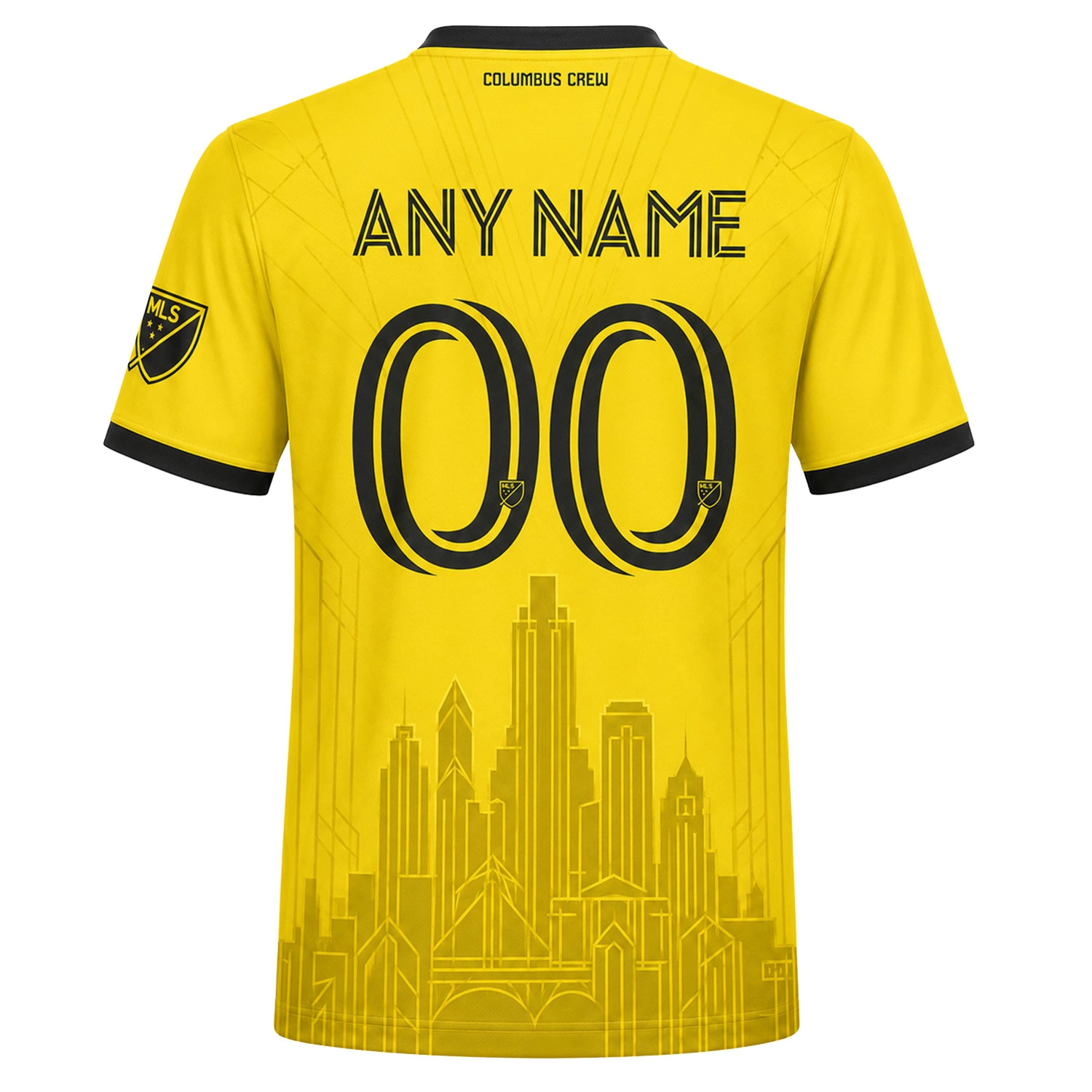 Columbus Crew Soccer Jersey – Stunning Gold Skyline