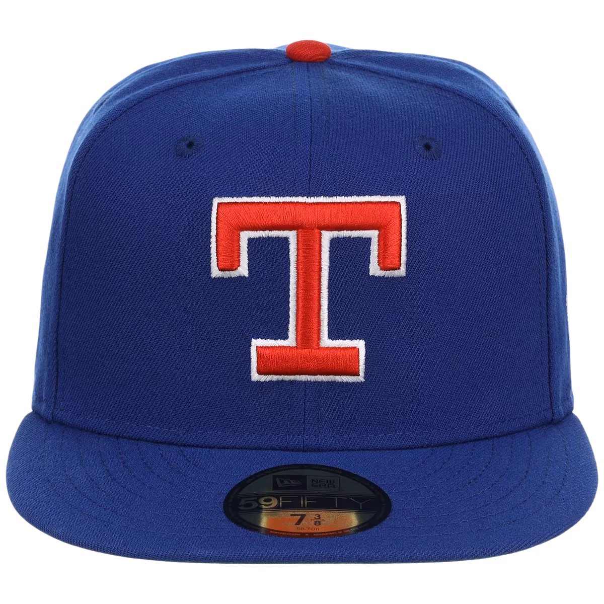 Texas Rangers MLB Cooperstown Authentic Collection New Era 59FIFTY (Royal/Royal) detail view