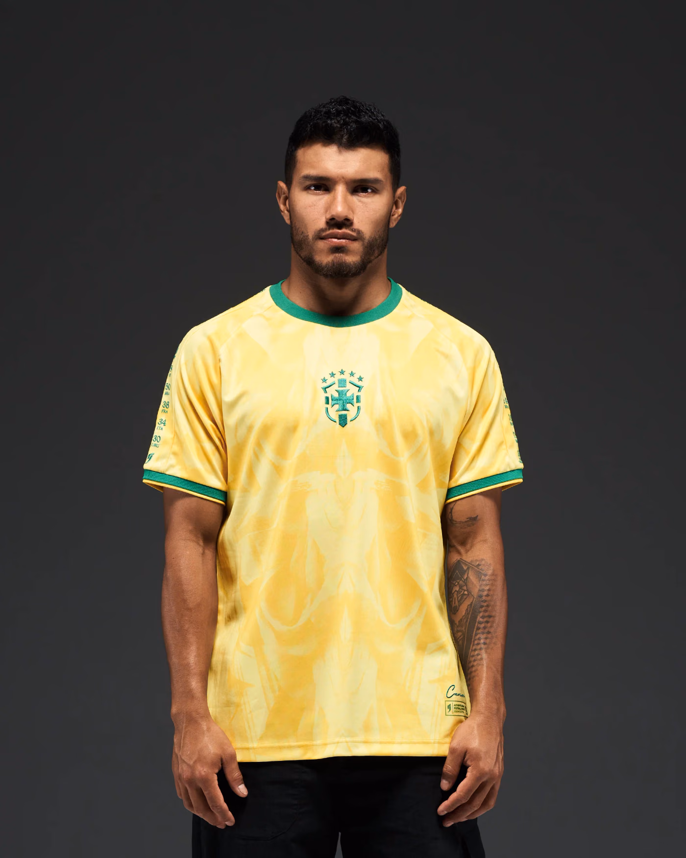 Jersevo Custom Personalized Brazil Heritage Jersey (2026WC Edition) front view