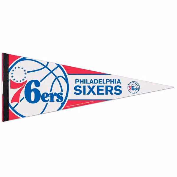 Philadelphia 76ers Big Logo Premium NBA Pennant view 1