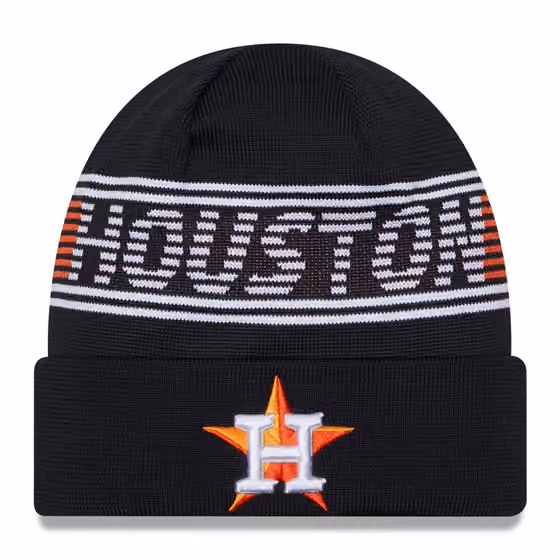 Houston Astros Authentic 2024 MLB Clubhouse New Era Beanie Knit product photo
