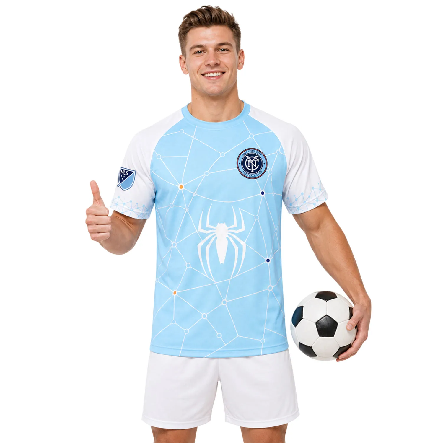 NYCFC Custom Spiderman Soccer Jersey– Bright Style