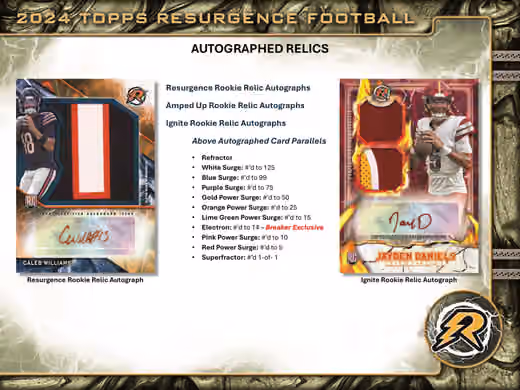 2024 Topps Resurgence Football Blaster Box view 6