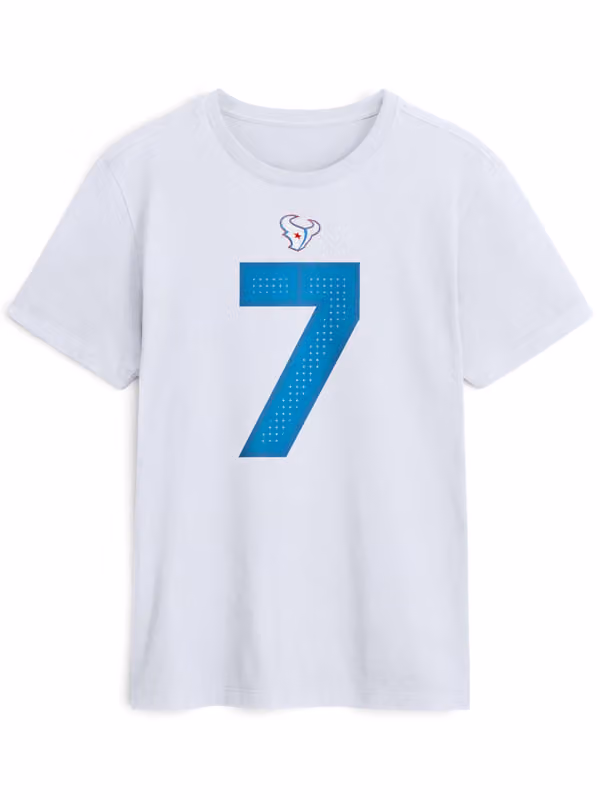 C.J. Stroud #7 Houston Texans 2026 NFL Rivalries Player T-Shirt White view 2