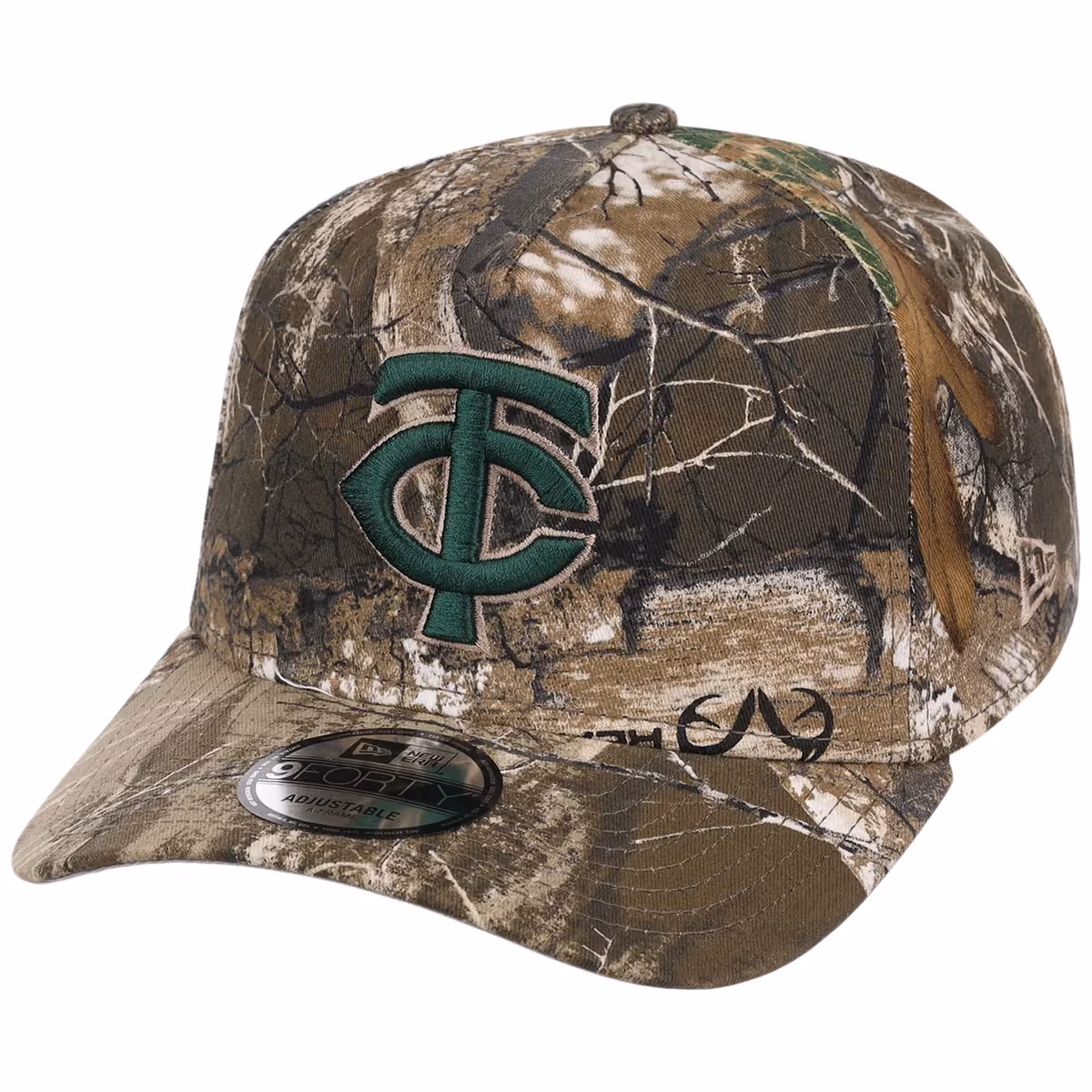 Minnesota Twins MLB Realtree FASHION CORE New Era 9FORTY A-Frame detail view