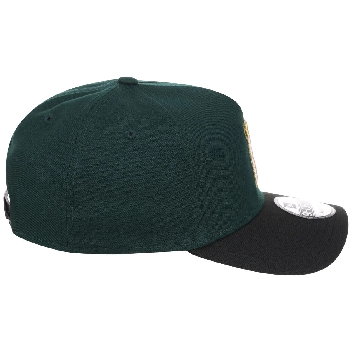 Anaheim Angels MLB Dark Green x Black FASHION CORE New Era 9FORTY A-Frame detail view