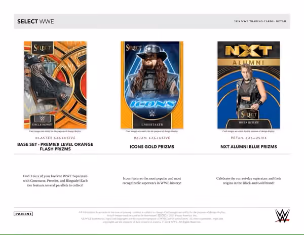2024 Panini Select WWE Wrestling Blaster Box view 2