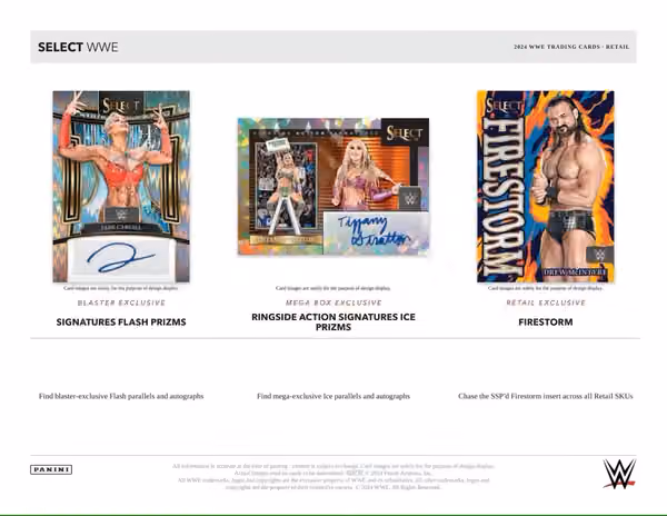 2024 Panini Select WWE Wrestling Blaster Box view 3