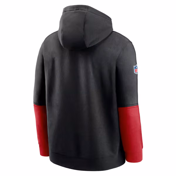 Atlanta Falcons 2024 NFL Sideline Nike Club Hoodie Black view 2