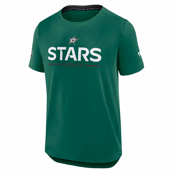 Dallas Stars 2025/26 Authentic Pro Rink Tech NHL T-Shirt Green view 1