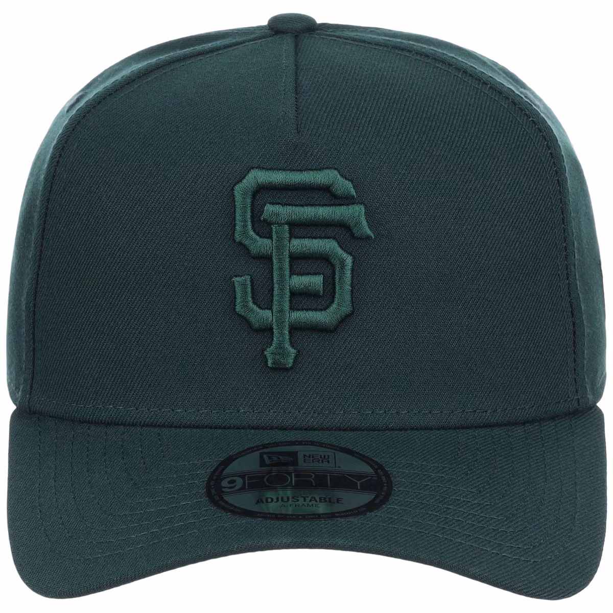 San Francisco Giants MLB Dark Green FASHION CORE New Era 9FORTY A-Frame detail view