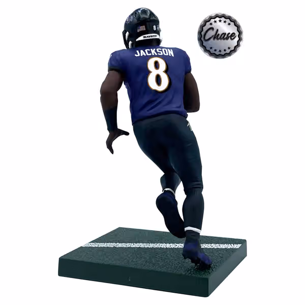 Lamar Jackson Baltimore Ravens Imports Dragon NFL Series 1 CHASE Edition Figure view 3