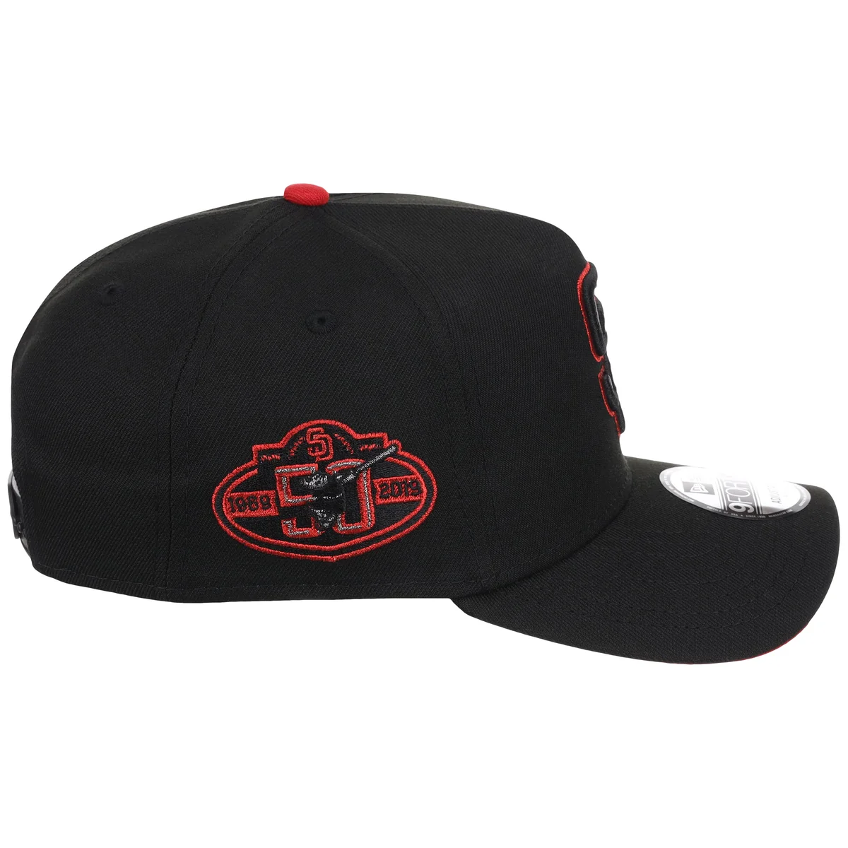 San Diego Padres MLB Midnight Massacre New Era 9FORTY detail view