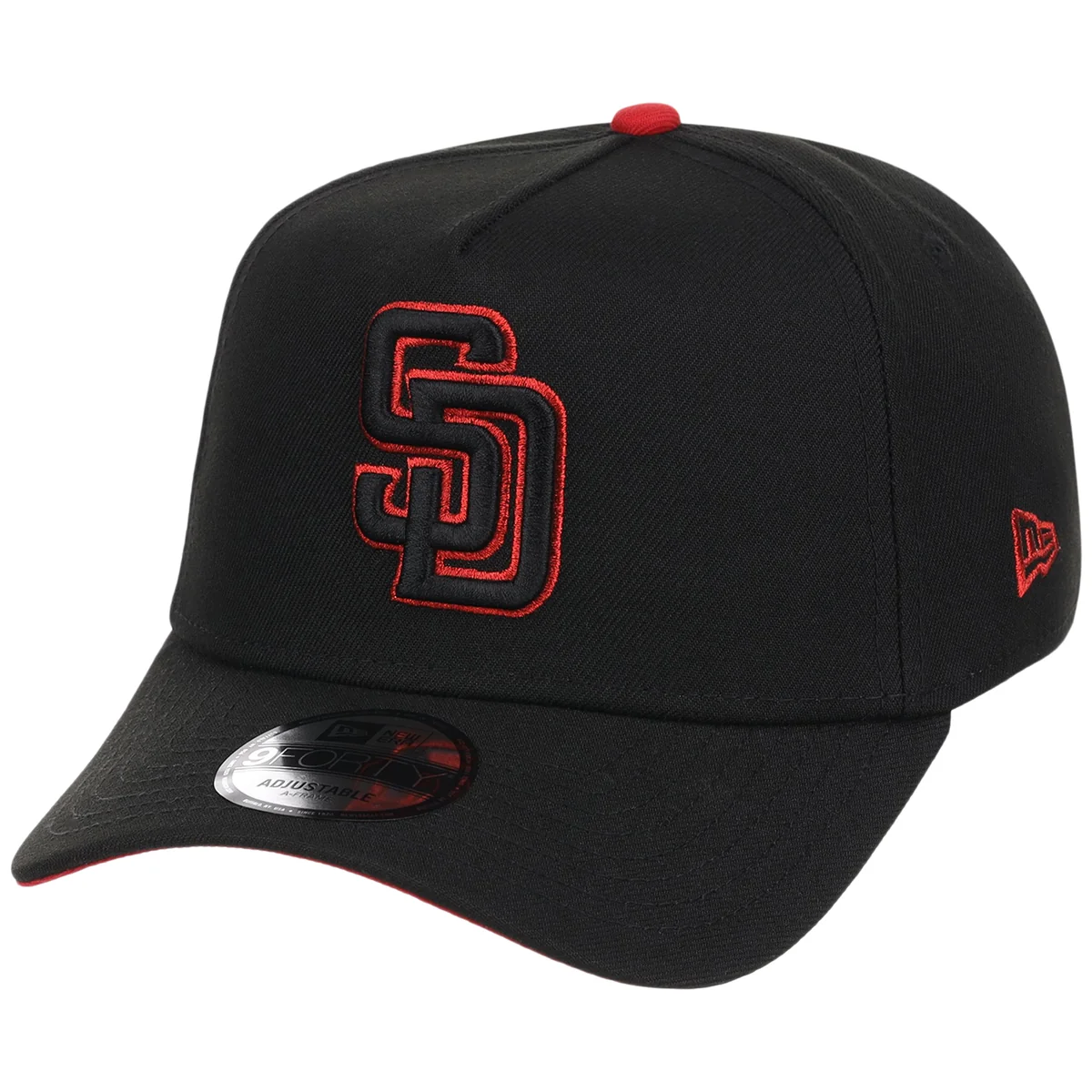 San Diego Padres MLB Midnight Massacre New Era 9FORTY detail view