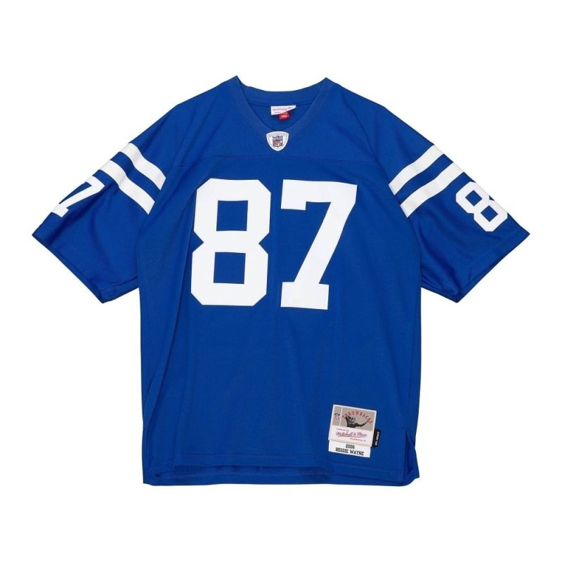 Reggie Wayne #87 Indianapolis Colts Legacy Throwback NFL Jersey Blue view 2