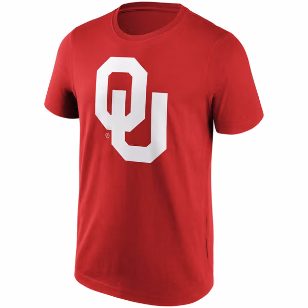 Oklahoma Sooners Primary Logo NCAA T-Shirt Red view 1