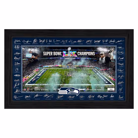 Seattle Seahawks Super Bowl LX Champions Signature Celebration NFL Frame view 1