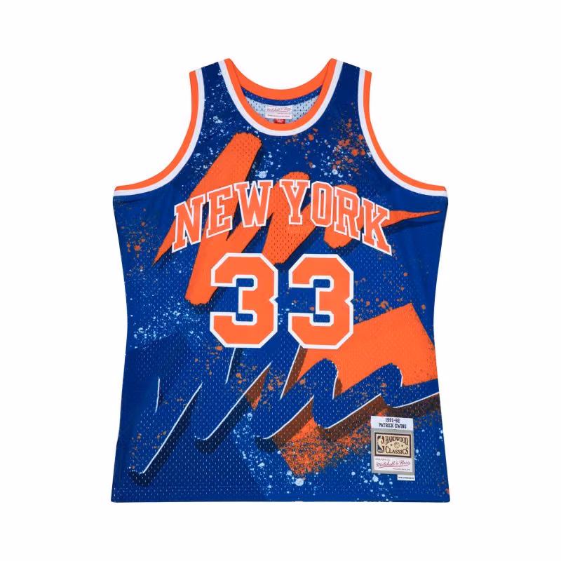 Patrick Ewing #33 New York Knicks Hyper Hoops Mitchell & Ness Swingman NBA Jersey view 1