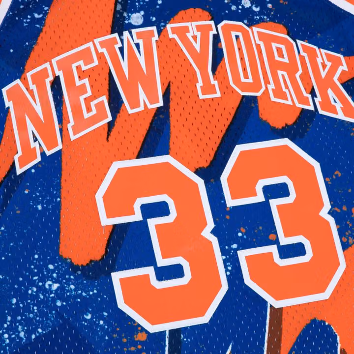 Patrick Ewing #33 New York Knicks Hyper Hoops Mitchell & Ness Swingman NBA Jersey view 4