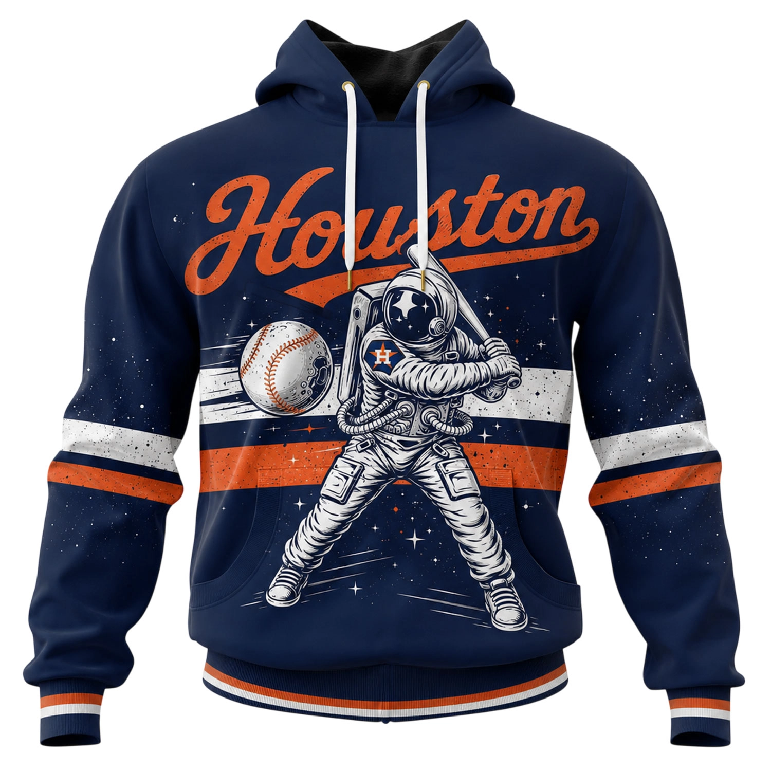 Houston Baseball Hoodie Custom Stunning Space Graphic