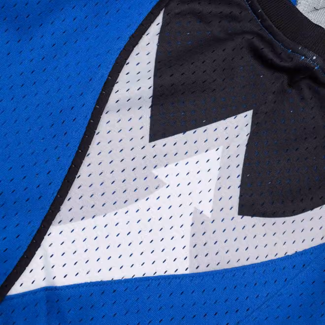 Karl-Anthony Towns #32 Minnesota Timberwolves 2015-16 Mitchell & Ness Swingman NBA Jersey Blue view 6
