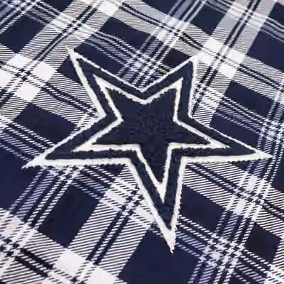 Dallas Cowboys Plaid 2024 New Era 3rd Down NFL T-Shirt Navy view 3