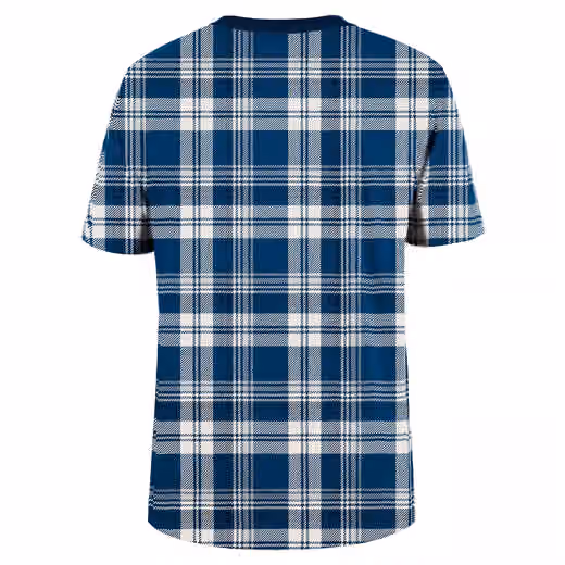 Dallas Cowboys Plaid 2024 New Era 3rd Down NFL T-Shirt Navy view 2