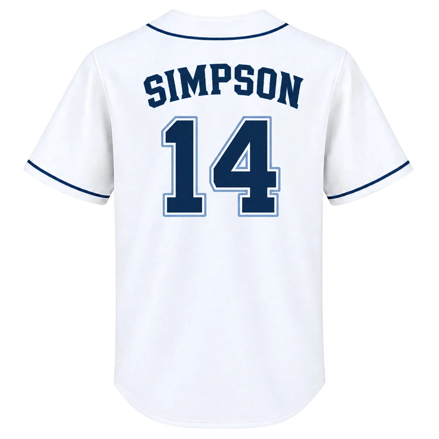 TB Rays Fan White Jersey Chandler Simpson Dynamic Wear