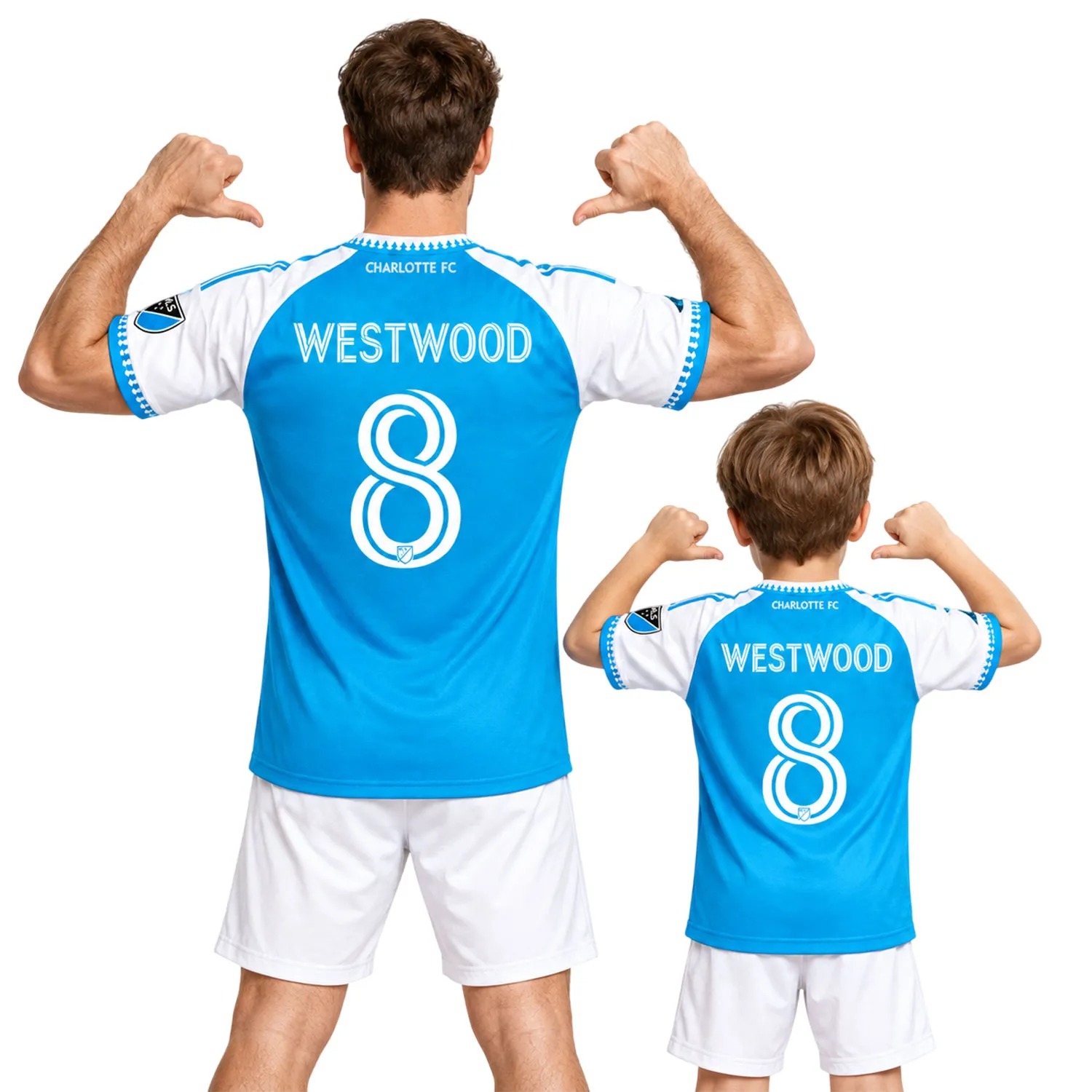 Ashley Westwood Blue Jersey Vibrant Custom Charlotte FC Player 2026