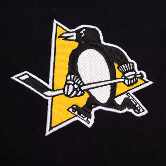 Pittsburgh Penguins Patch '47 Drop Shoulder NHL Hoodie Black view 3