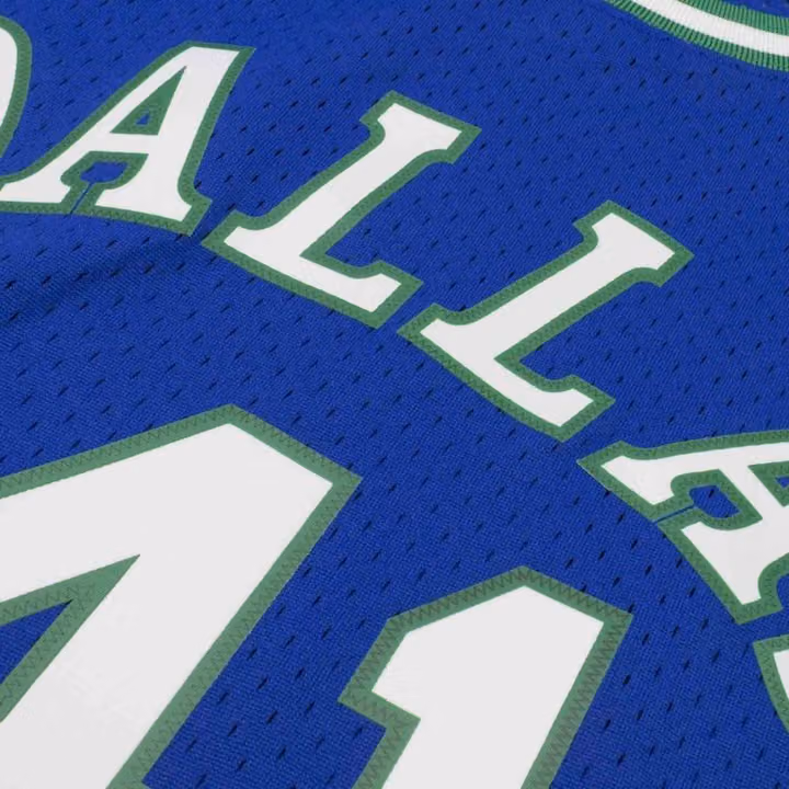 Dirk Nowitzki #41 Dallas Mavericks 1998-99 Swingman NBA Jersey Blue view 5