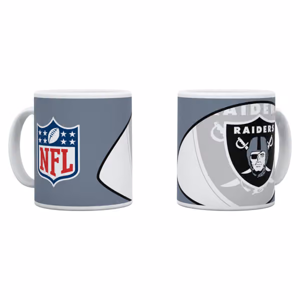 Las Vegas Raiders Shadow Logo & Shield NFL Mug (330 ml) view 1