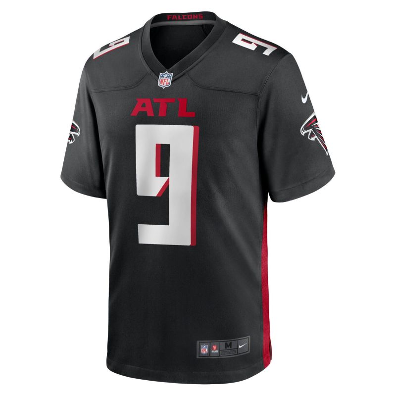 Michael Penix Jr. #9 Atlanta Falcons Nike Game NFL Jersey Black view 2