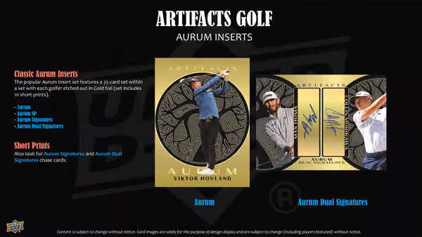 2026 Upper Deck Artifacts Golf Hobby Box view 5