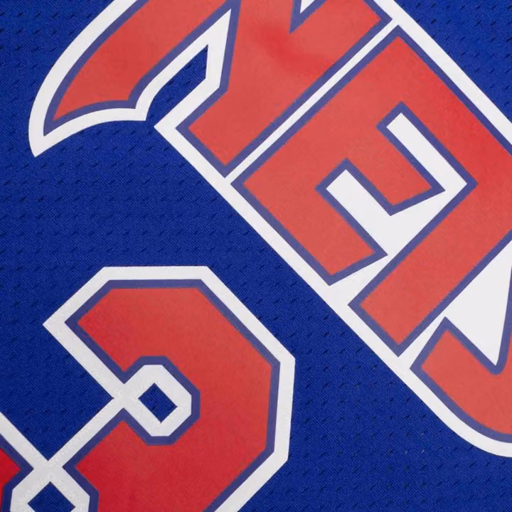 Dražen Petrović #3 New Jersey Nets 1992-93 Swingman NBA Jersey Blue view 5