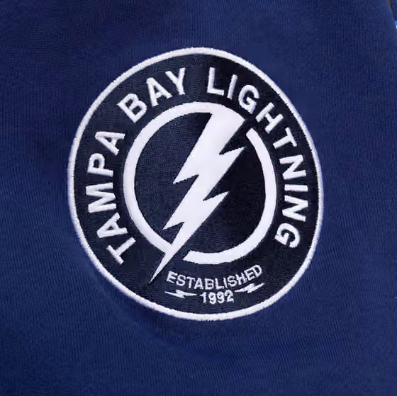 Tampa Bay Lightning All Over Mitchell & Ness NHL Crew Fleece Pullover view 4