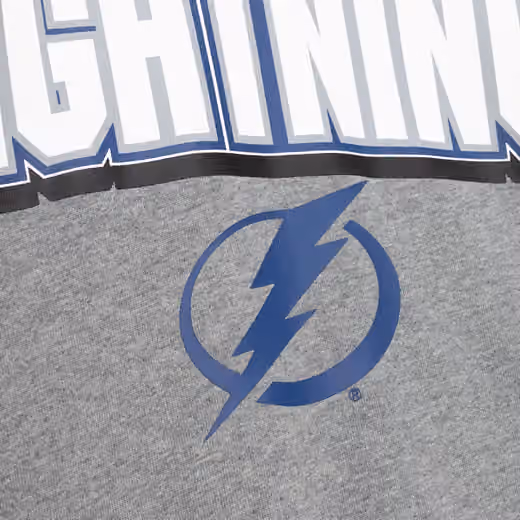 Tampa Bay Lightning All Over Mitchell & Ness NHL Crew Fleece Pullover view 3