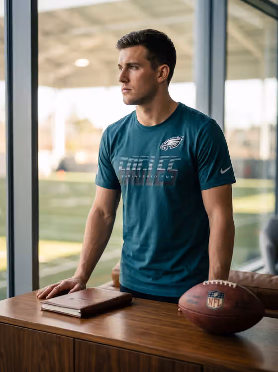 Philadelphia Eagles 2026 NFL Sideline Team Issue Dri-Fit T-Shirt Green view 3