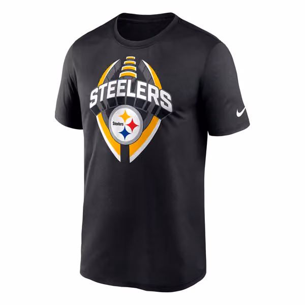 Pittsburgh Steelers 2025 Icon Nike Legend NFL T-Shirt Black view 1