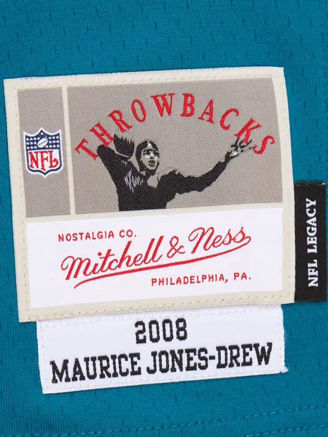 Maurice Jones-Drew #32 Jacksonville Jaguars 2008 Legacy Throwback NFL Jersey Teal view 3