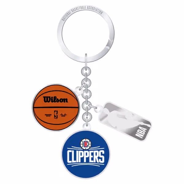 Los Angeles Clippers NBA Charm Key Ring view 1