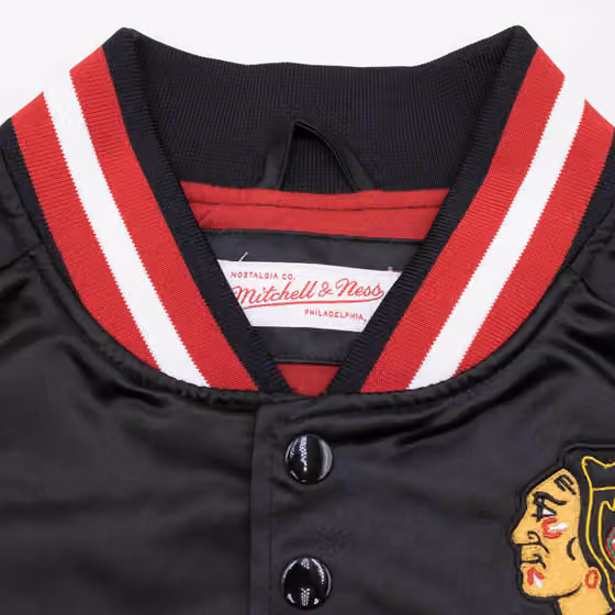 Chicago Blackhawks Mitchell & Ness Lightweight Satin NHL Jacket view 4