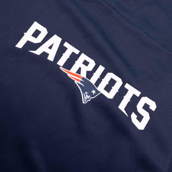 New England Patriots 2024 NFL Sideline Nike Dri-FIT Coach UV Top Navy view 4