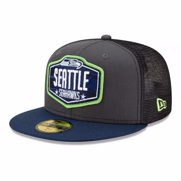 Seattle Seahawks Official 2021 NFL Draft New Era 59FIFTY Fitted Cap product photo
