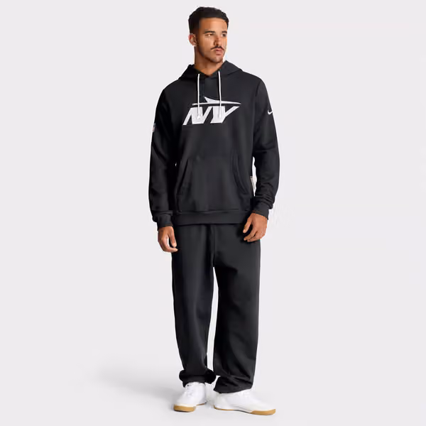 New York Jets 2025 NFL Sideline Nike Standard Issue Hoodie Black view 4