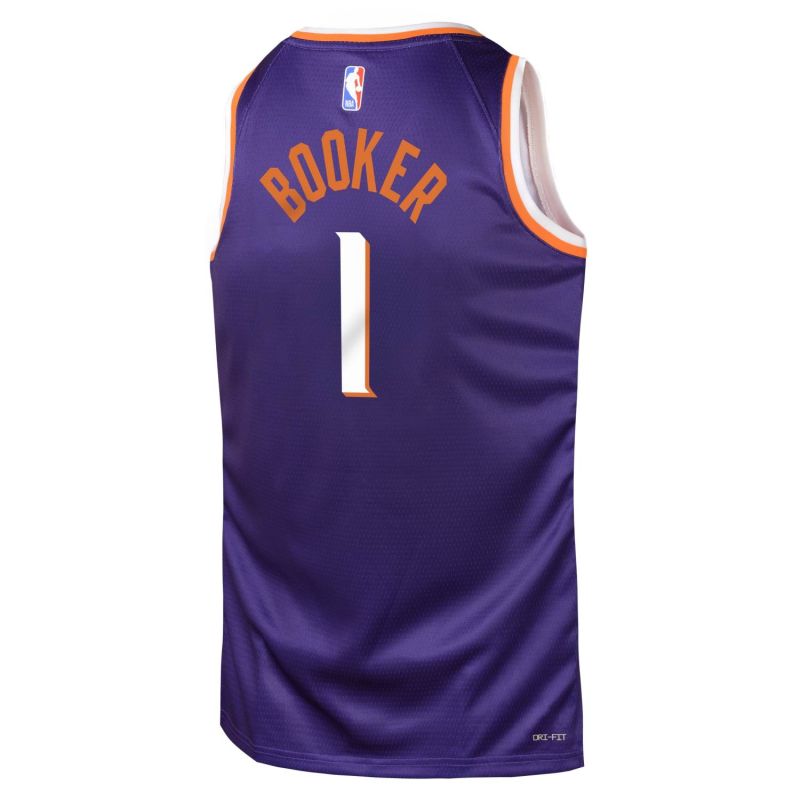 Devin Booker #1 Phoenix Suns Nike Swingman NBA Jersey Purple (YOUTH) view 3