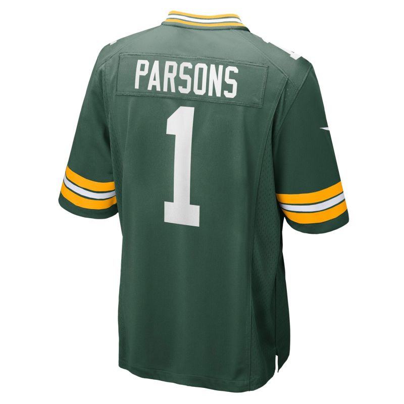 Micah Parsons #1 Green Bay Packers Nike Game NFL Jersey Green view 3