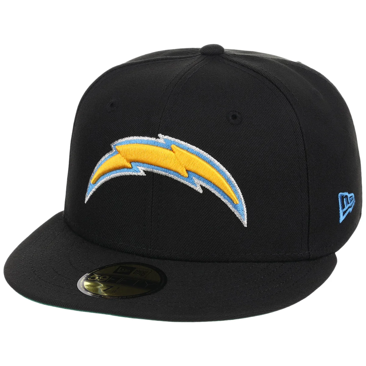 Los Angeles Chargers NFL Black Dome New Era 59FIFTY detail view