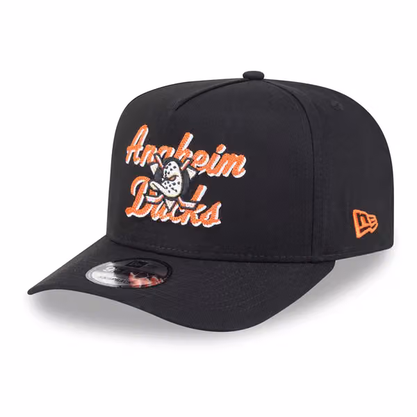 Anaheim Ducks NHL Chainstitch 9FIFTY A-Frame Snapback Cap Black product photo